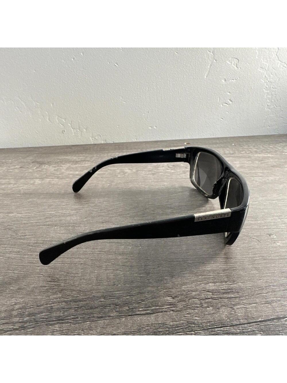 Serengeti Sunglasses Monte 7227  Men’s Black Silver FRAMES ONLY - Picture 3 of 6